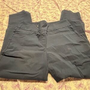 Ruby Rd. Women's Ankle Pants in Dark Blue